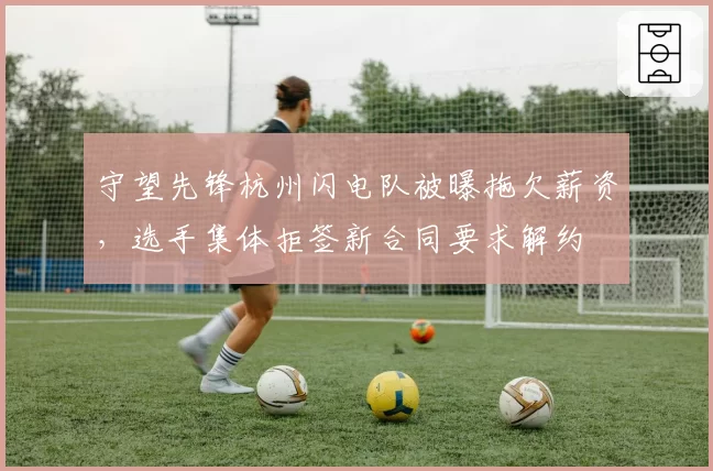 守望先锋杭州闪电队被曝拖欠薪资,选手集体拒签新合同要求解约